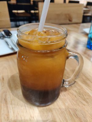Thai ice tea at Thai Idea Vegetarian in San Francisco