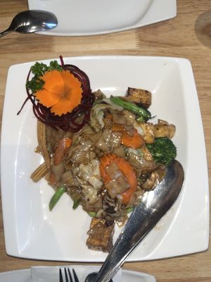 Vegan pad see ew   at Thai Idea Vegetarian in San Francisco