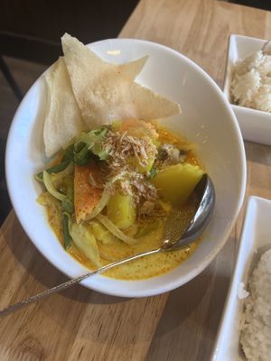 Yellow curry   at Thai Idea Vegetarian in San Francisco