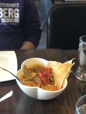 Mock duck vegetable coconut curry at Thai Idea Vegetarian in San Francisco