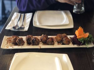 Fried spicy balls appetizer at Thai Idea Vegetarian in San Francisco