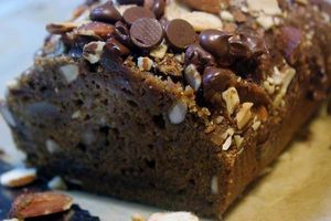 Almond-Chocolate Chip Banana Bread, sweetened with Coconut Sugar at Sweet Potato Kitchen in Hawi