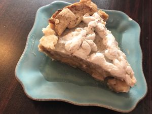 Banana cream pie at Sweet Potato Kitchen in Hawi