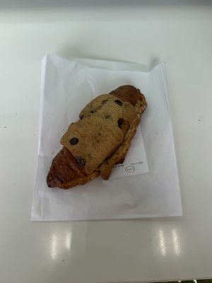 cookie croissant  at Selva Coffee House in San Diego