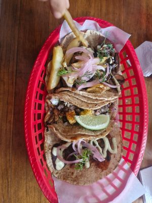 Tacos at La Victoria-Taquería in Bogota