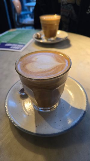 Oat latte at Taylor & Clay in Belfast