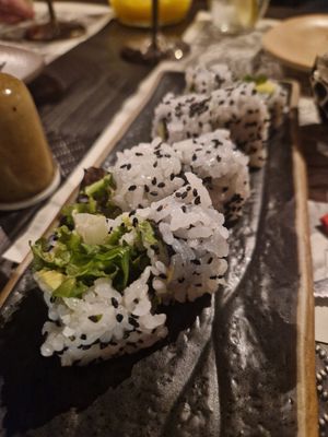 Vegan uramaki at Zicatela Restaurant & Cocktail Bar in Tenerife