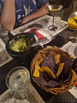 Freshly made guacamole at Zicatela Restaurant & Cocktail Bar in Tenerife