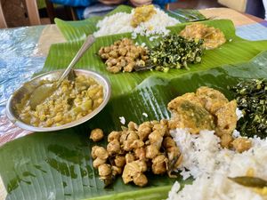 Curry and Rice, Dhal   at Gaayathri Mess in Nuwara Eliya
