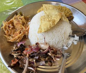 Curry and Rice   at Gaayathri Mess in Nuwara Eliya