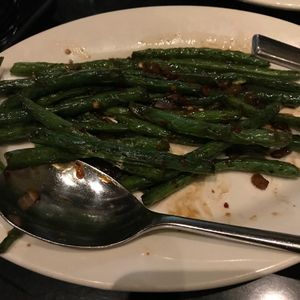 Several good vegan plates  at Wild Ginger in Seattle