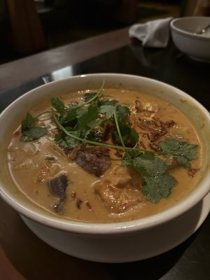 Vegan curry!  at Wild Ginger in Seattle