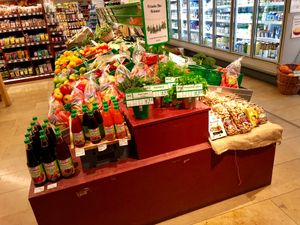 inside at Vorwerk Podemus BioBahnhof in Dresden