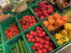 veggies at Vorwerk Podemus BioBahnhof in Dresden