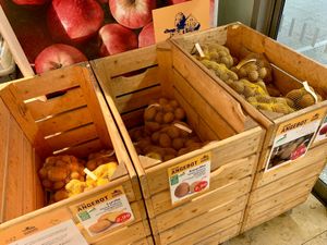 potatoes at Vorwerk Podemus BioBahnhof in Dresden