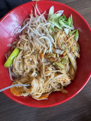 Vegan Dan Dan Noodles with Vegan Chik’n   at Wok Box guelph in Guelph