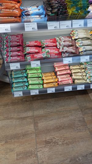 protein bars at BioPoint in Prague