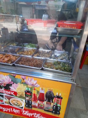 Com chay stall at Hủ Tiếu Chay in Ho Chi Minh City