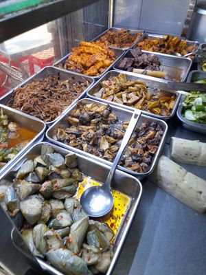 Com chay selection at Hủ Tiếu Chay in Ho Chi Minh City