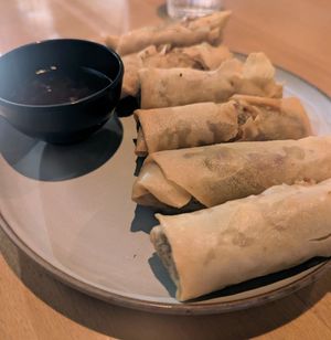 Spring rolls at Bao Bite Noodle Bar in Reykjavik
