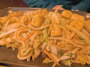 Tofu noodle dish at Bao Bite Noodle Bar in Reykjavik