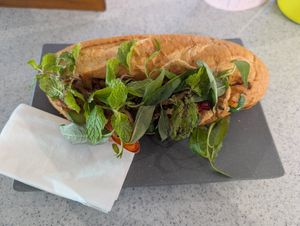 Vegan banh mi at SGN - Star Cafe in Ho Chi Minh City