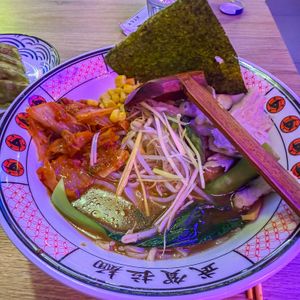 Kimchi ramenn  at Buga Ramen in Mallorca