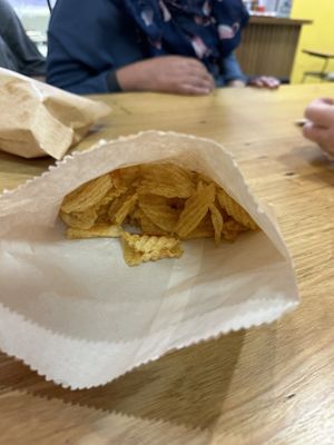 And chips   at Say Cheese  in Footscray