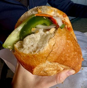 Tofu bahn mi  at ChuMinh Tofu and Vegan Deli in Seattle