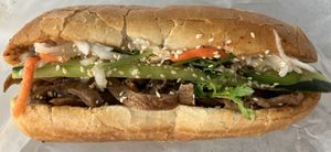 Sesame beef  at ChuMinh Tofu and Vegan Deli in Seattle