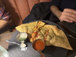 The calzone. It was amazing   at Bellona Kitchen and Bar  in Toronto