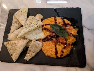 Hummus Pomodoro at Bellona Kitchen and Bar  in Toronto