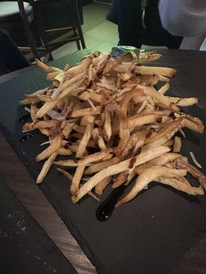 Truffle fries   at Bellona Kitchen and Bar  in Toronto