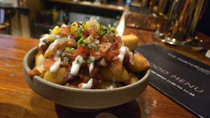 Vegan house fries at The Porterhouse in Dublin