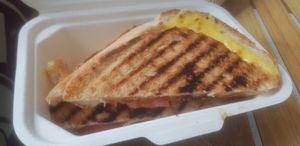 vegan cheese toastie at Anyone Coffee  in Newcastle Upon Tyne