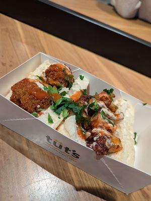 Falafel and Cauliflower at Tut's Egyptian Street Food - Union Station in Toronto