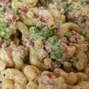 Bac'n ranch pasta salad! at BBQ Revolution in Austin