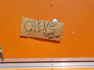 I showed up and 3:45 and stayed until 4:00. It never opened. at BBQ Revolution in Austin