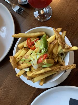 Salt and chilli fries  at The Tiki Bar & Kitsch Inn in Glasgow