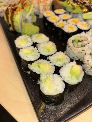 Hoso Avocado and Hoso Mango  at Aji Sushi in Roskilde