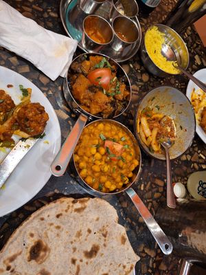 Aubergine, masala, chilli combi, rice. at Tuk Tuk - Southside in Edinburgh