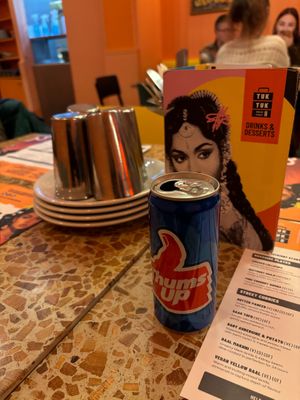 A can of thumbs up! at Tuk Tuk - Southside in Edinburgh