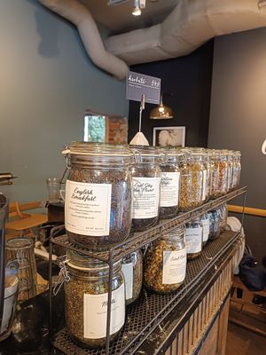 Multiple herb teas at Green Caffè Nero in Warsaw
