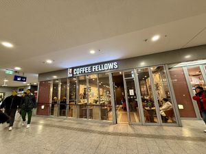 outside  at Coffee Fellows in Erfurt