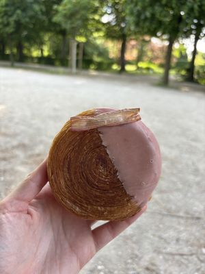 rhubarb roll  at Chez Fritz in Vienna
