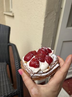 Can’t remember the name of this pastry, but it was so so so good...  at The Sanctuary - PBerg in Berlin
