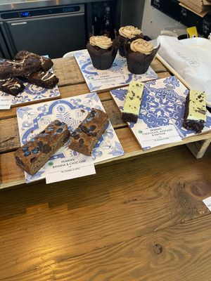 Bottom 2 are vegan cakes  at Restore - Bishopston in Bristol