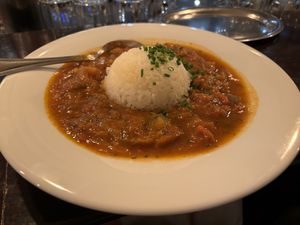 Veganes Gemüse-Ratatouille mit Jasminreis  at Hofbräu in Bamberg
