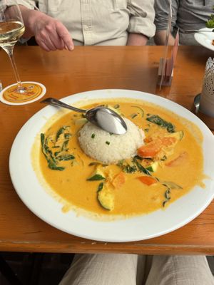 Vegetable red curryy  at Hofbräu in Bamberg