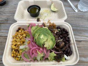 Vegan salad  at The Avocado Pit in Stowe